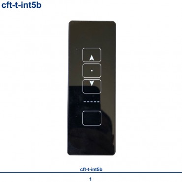 Telecomanda CFT-T-INT5B pentru interior cu 5 canale neagra